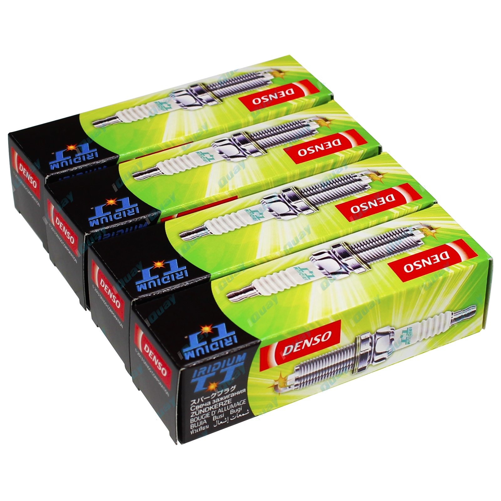 Set of 4 Denso Iridium Spark Plugs for Citroen C3 A5 4 cyl 1.4L TU3A 2010~2011