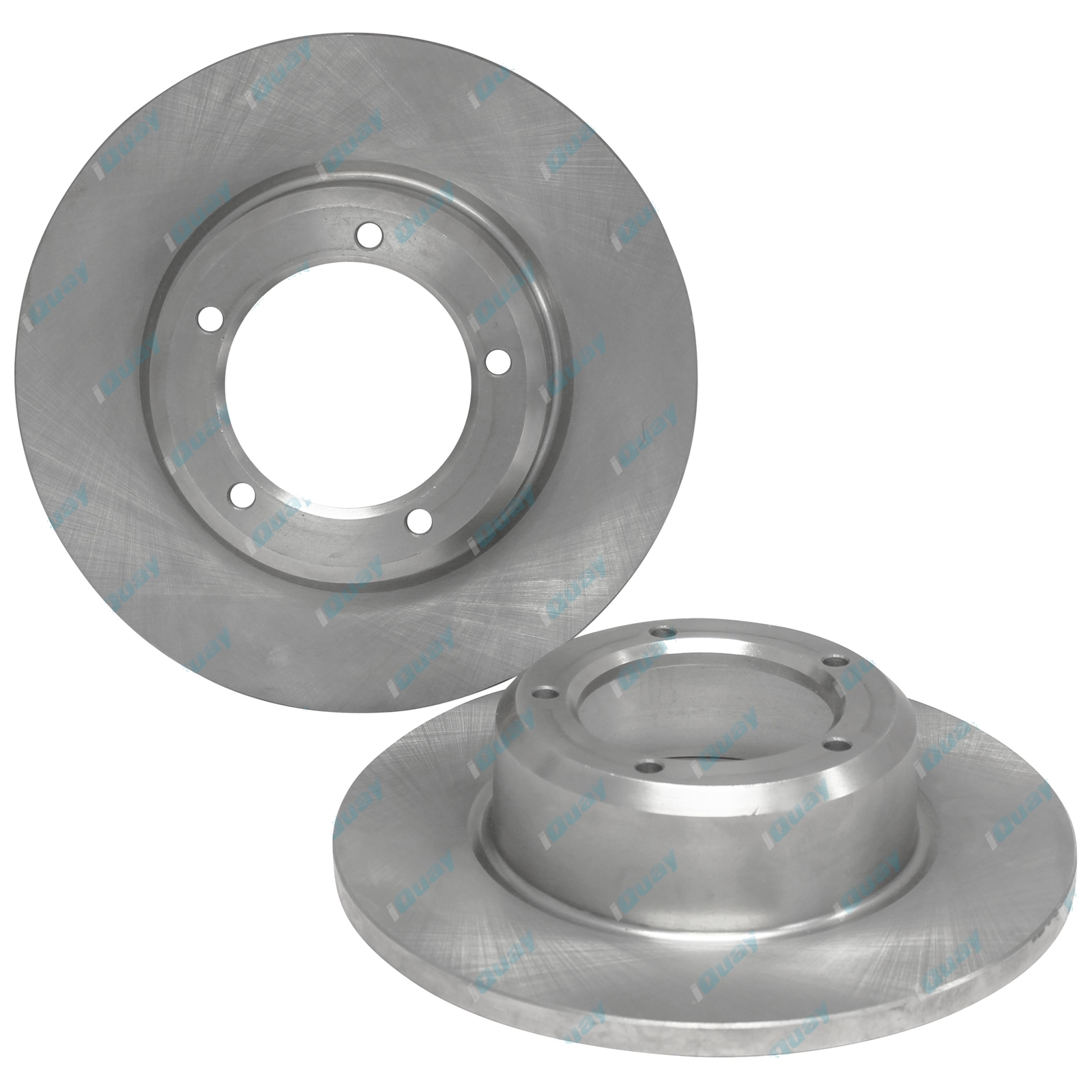 2 Front Solid Disc Brake Rotors for Landrover Discovery LJ 1989-98 2.5TDi + V8