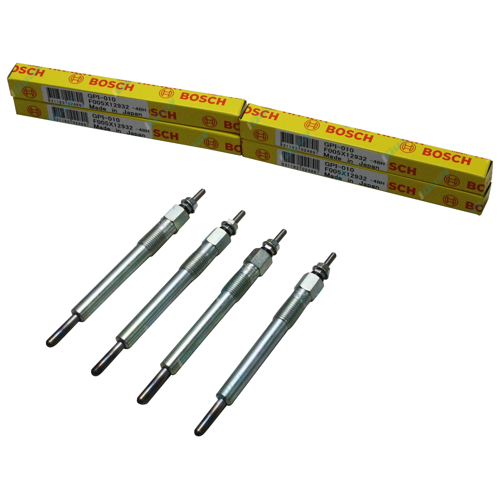 4 Bosch Glow Plugs for Rodeo TFR55 TFS55 90~03 Turbo Diesel 4cyl 4JB1-T 2.8L - Picture 1 of 1